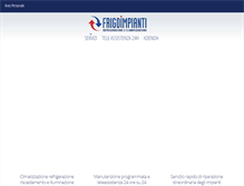 Tablet Screenshot of frigoimpianti.biz